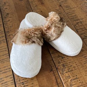 Faux Ombre Fur Women’s Slippers SMALL